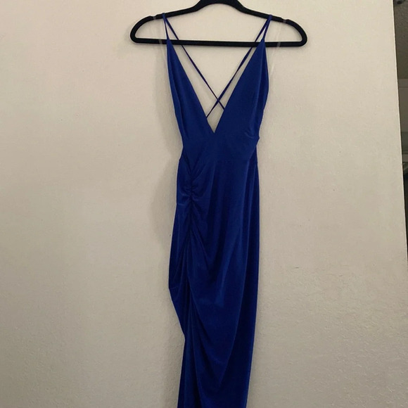 NWOT Sabora Asymmetrical Bodycon Mini Dress - Picture 1 of 6